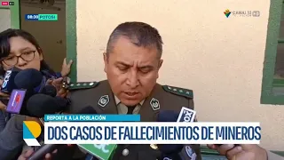 Dos accidentes mineros dejan fallecidos y suman 57 muertes en interior mina durante 2026