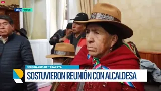 COMUNARIOS DE TARAPAYA PIDEN RETORNO DE LA SUBALCALDÍA Y MAYOR TRANSPARENCIA EN USO DE MAQUINARIA