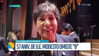 Unidad Educativa Modesto Omiste celebra 57 aniversario con apoyo deportivo y compromiso de nuevas gestiones