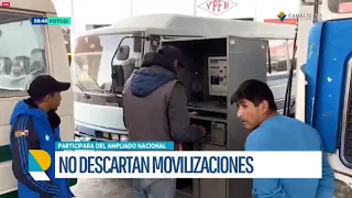 Federación de Choferes de Potosí advierte con paro movilizado por falta de combustible